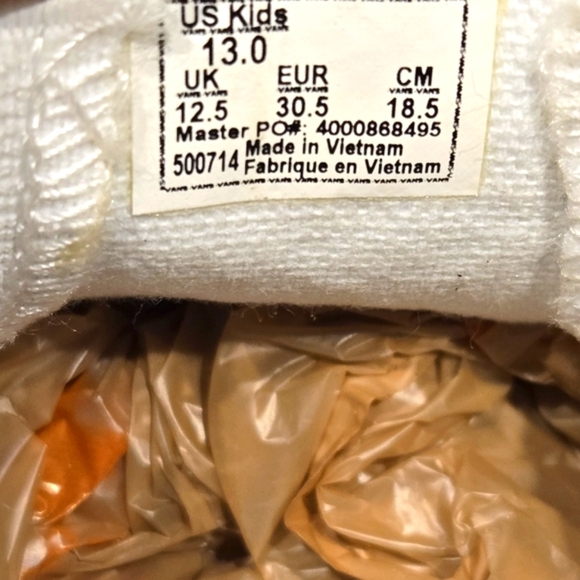 Vans Classic White W/Jewels Added Slip On Youth Sz 13 - Picture 2 of 8